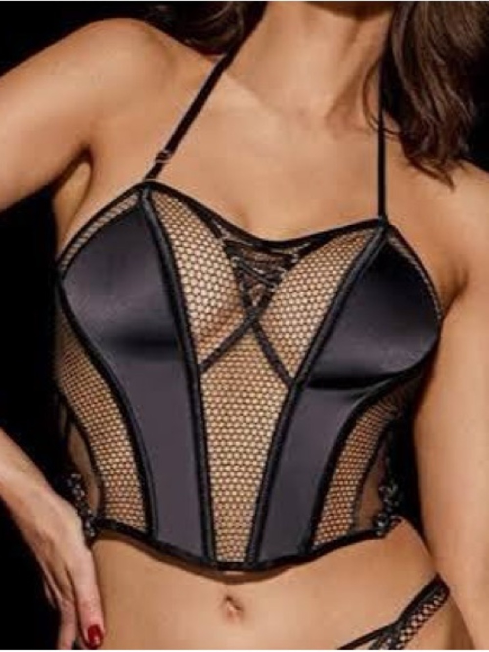 Toni Honey Birdette Black Bustier Medium